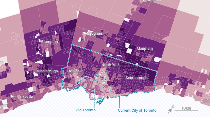 The Suburbanization of Immigrants in the Greater Toronto Area